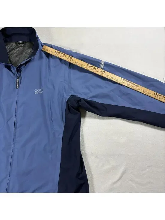 Cycling Windbreaker Jacket Gore Bike Wear XXL Fits Like X Blue Waterproof - Picture 10 of 12